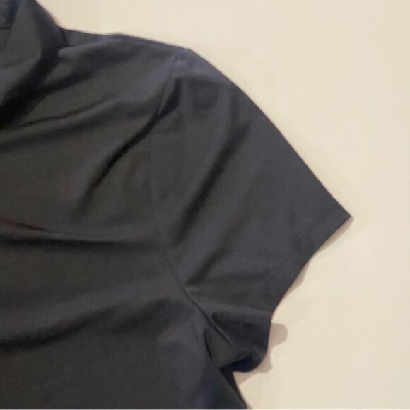 Tommy Bahama Golf 1/4 Zip Black Short Sleeve Polo Shirt Women's Size Large - Picture 3 of 15